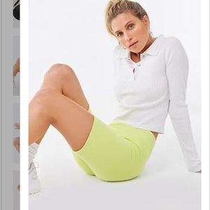 Neon biker shorts